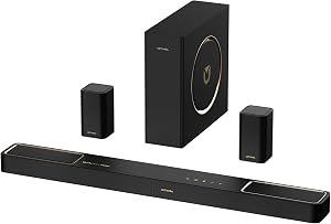 ULTIMEA 5.1.2ch Sound Bar with Dolby Atmos, Surround Sound System for TV with 2 Surround S