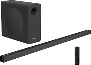 Westinghouse 2.1 Channel Soundbar with Wireless Subwoofer, DTS:X and Dolby Atmos, 120W RMS